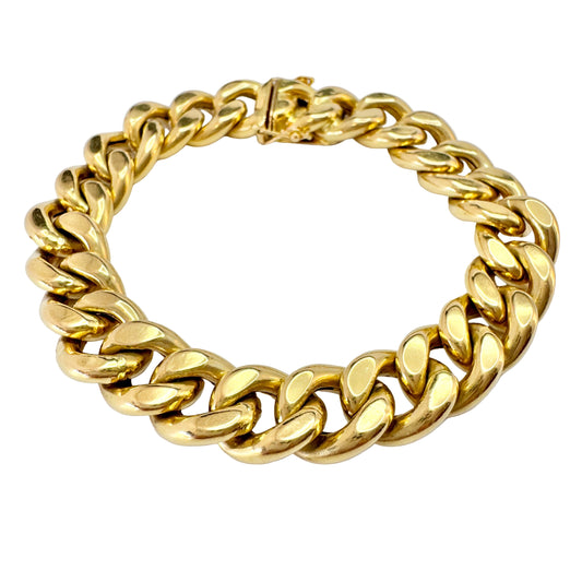 O.R.F. di SBRAGI GIUSEPPE. Italy ca 1950. Vintage 18k Gold Bracelet.