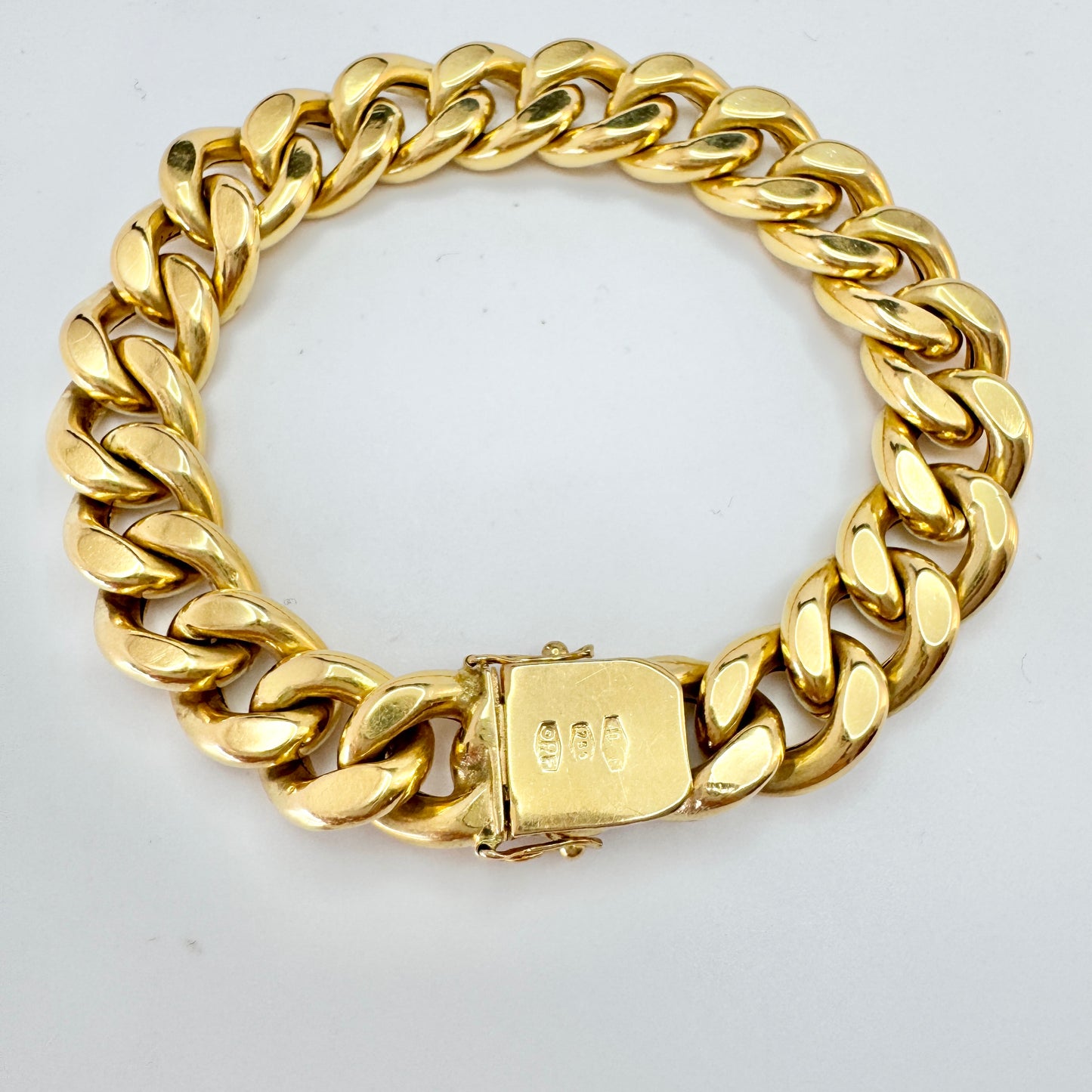 O.R.F. di SBRAGI GIUSEPPE. Italy ca 1950. Vintage 18k Gold Bracelet.