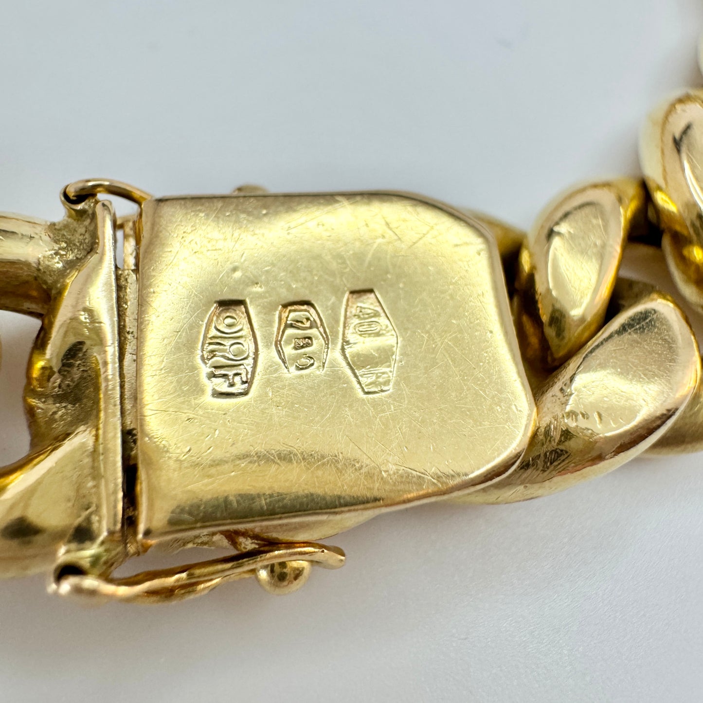 O.R.F. di SBRAGI GIUSEPPE. Italy ca 1950. Vintage 18k Gold Bracelet.
