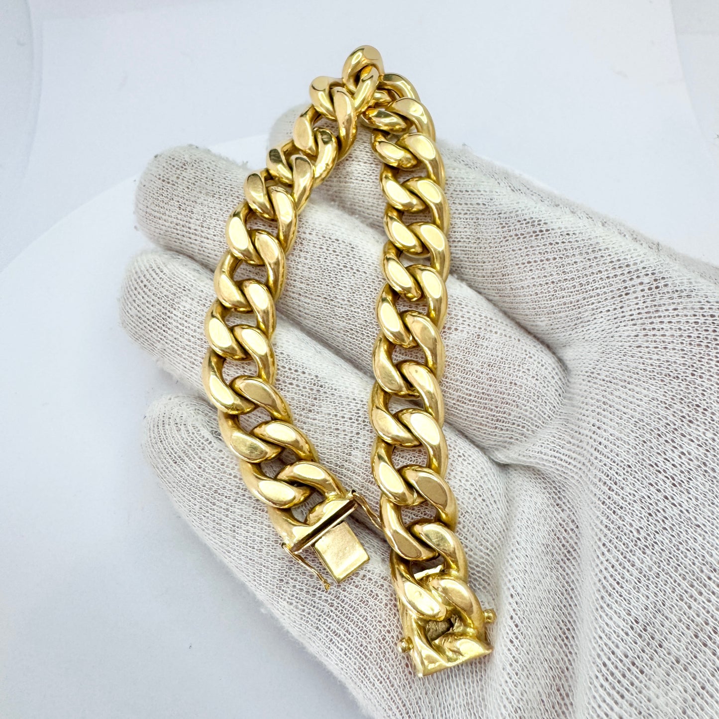 O.R.F. di SBRAGI GIUSEPPE. Italy ca 1950. Vintage 18k Gold Bracelet.