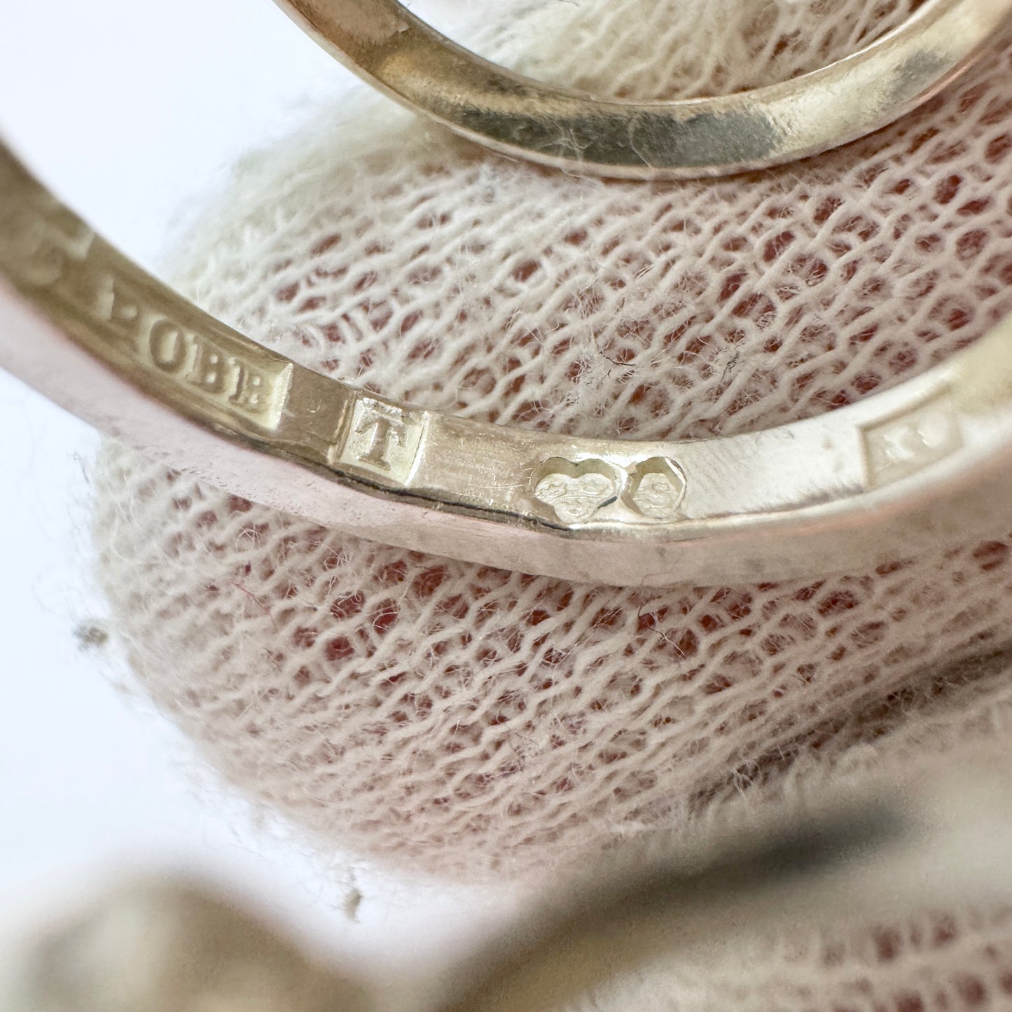 Robbert, Sweden 1972. Vintage Sterling Silver Earrings. Signed.