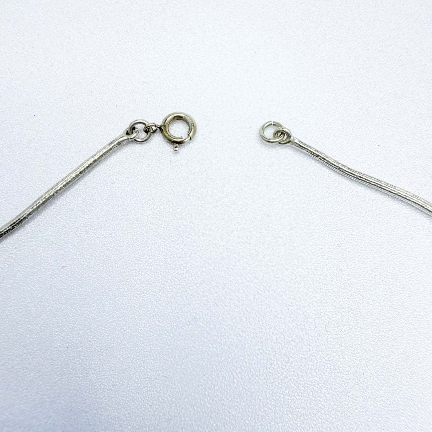 Flora Danica, Denmark. Vintage Sterling Silver Pendant Necklace.