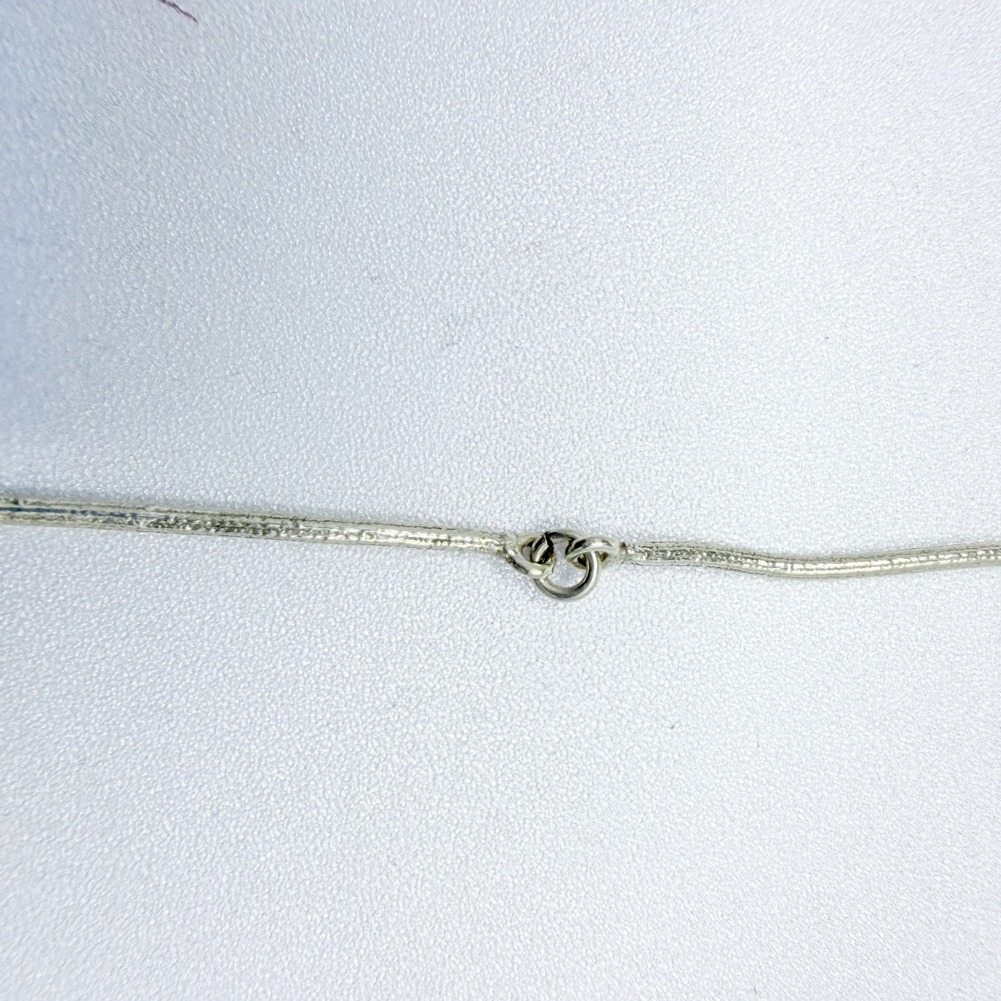 Flora Danica, Denmark. Vintage Sterling Silver Pendant Necklace.