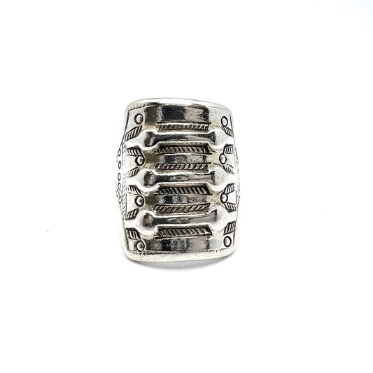 David-Andersen, Norway. Vintage Sterling Silver Viking Copy Unisex Ring.