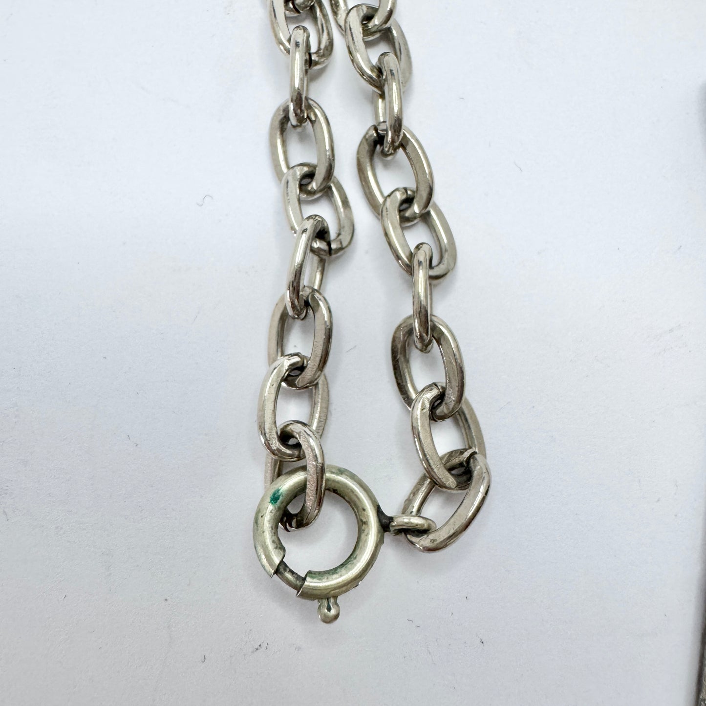 France. Large Vintage DLH Depose Costume Jewelry Pendant Necklace.