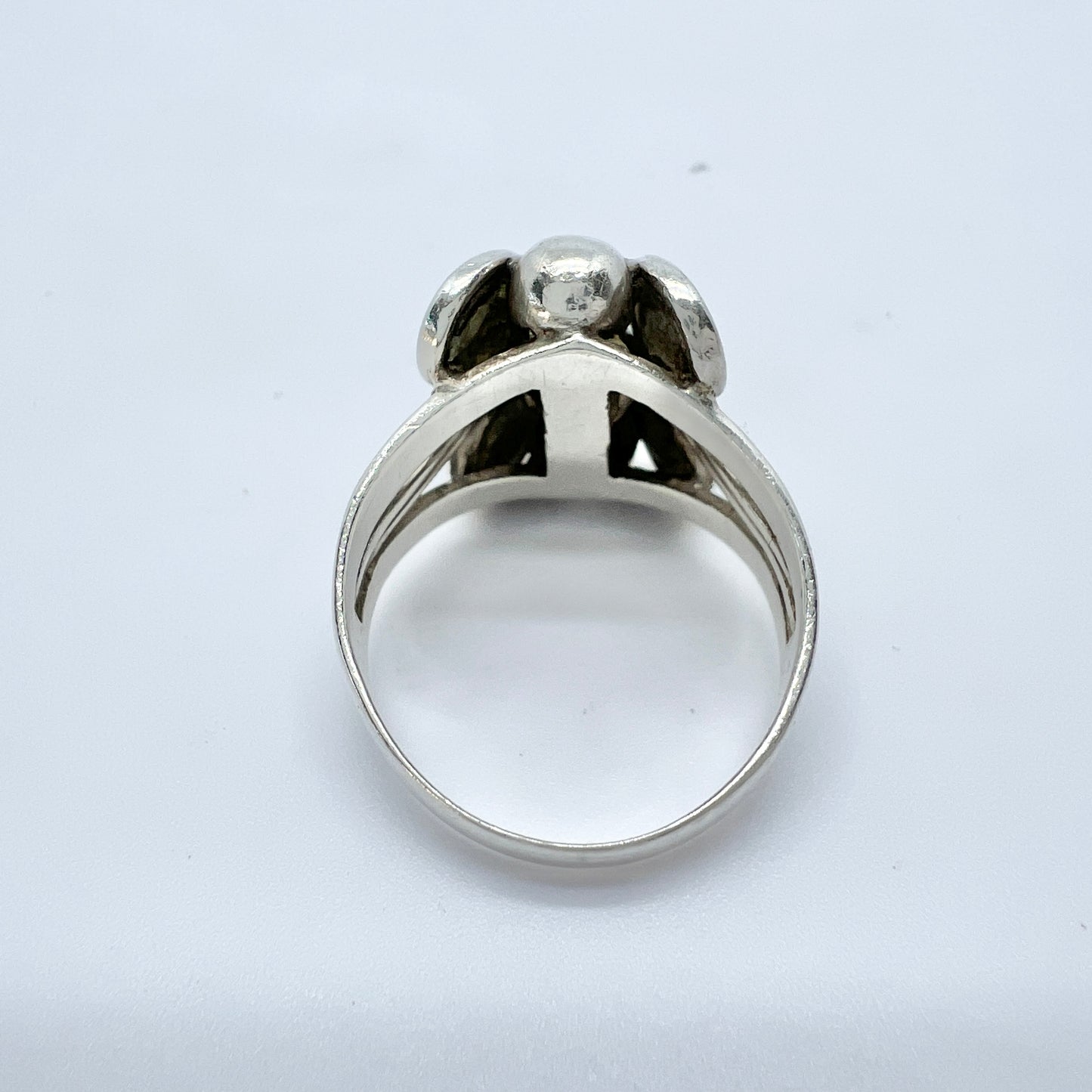 Julius Klagenborg, Denmark 1950-60s. Vintage Solid Silver Ring.