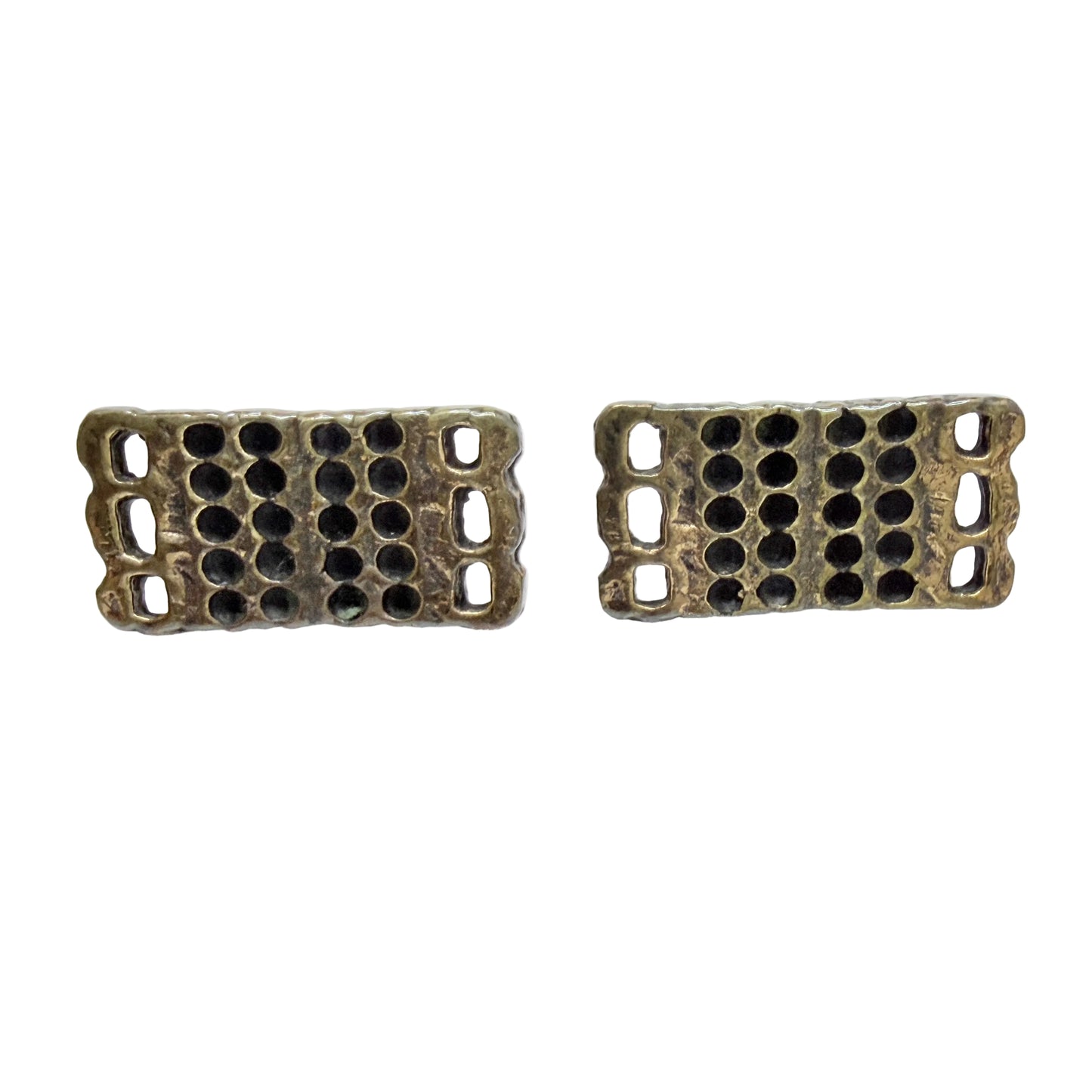 Pentti Sarpaneva, Finland 1970s. Large Vintage Bronze Cufflinks