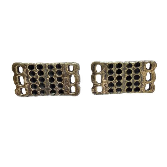 Pentti Sarpaneva, Finland 1970s. Large Vintage Bronze Cufflinks