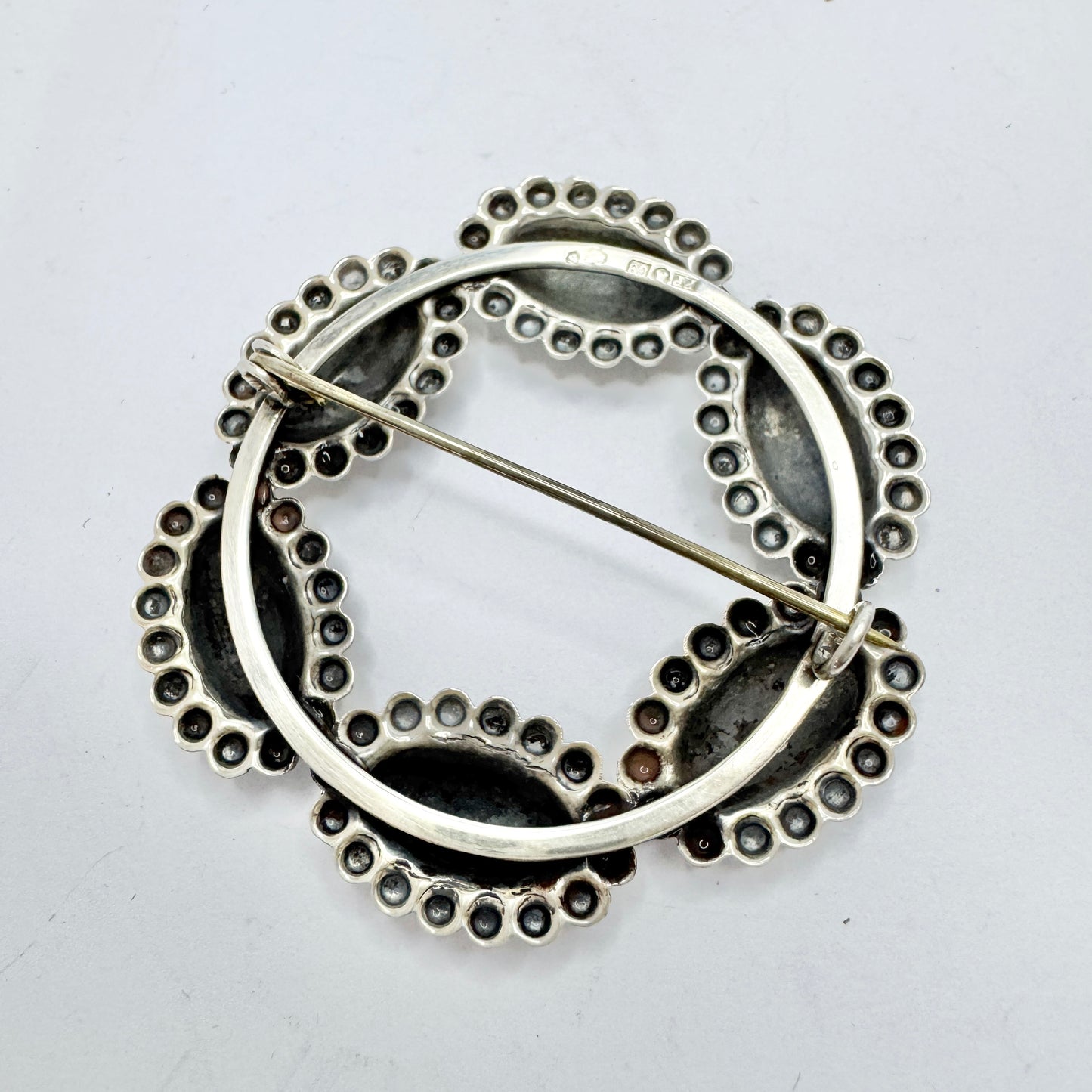 Pinco, Sweden 1953. Vintage Solid Silver Brooch.