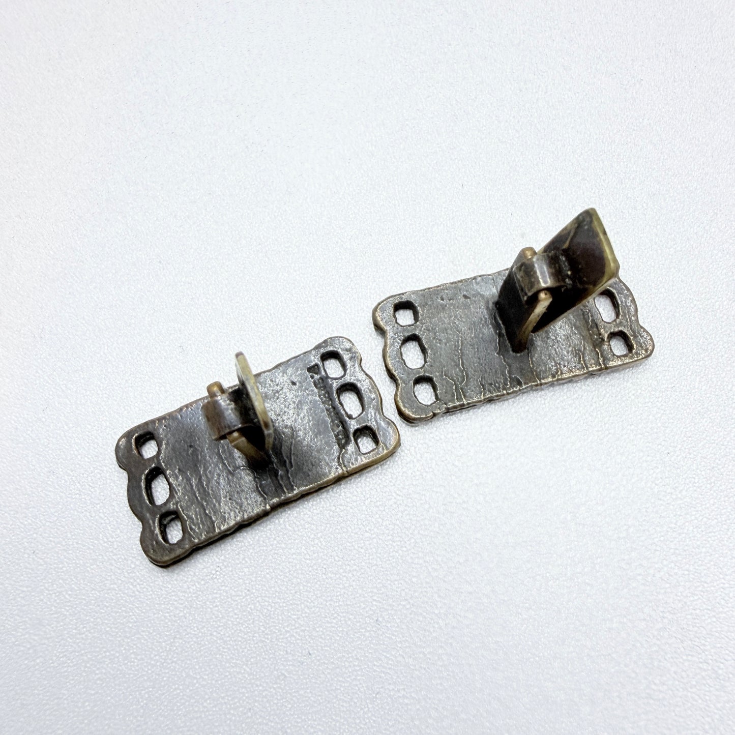 Pentti Sarpaneva, Finland 1970s. Large Vintage Bronze Cufflinks