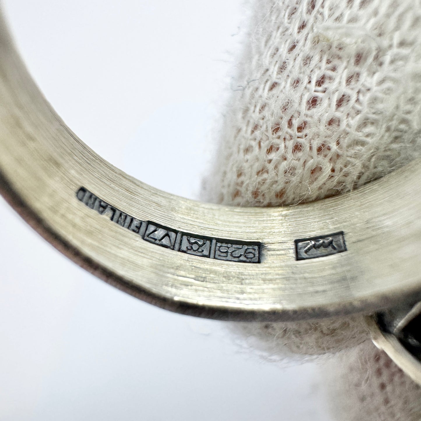 Sten & Laine, Finland 1974. Vintage Sterling Silver Rock Crystal Ring.