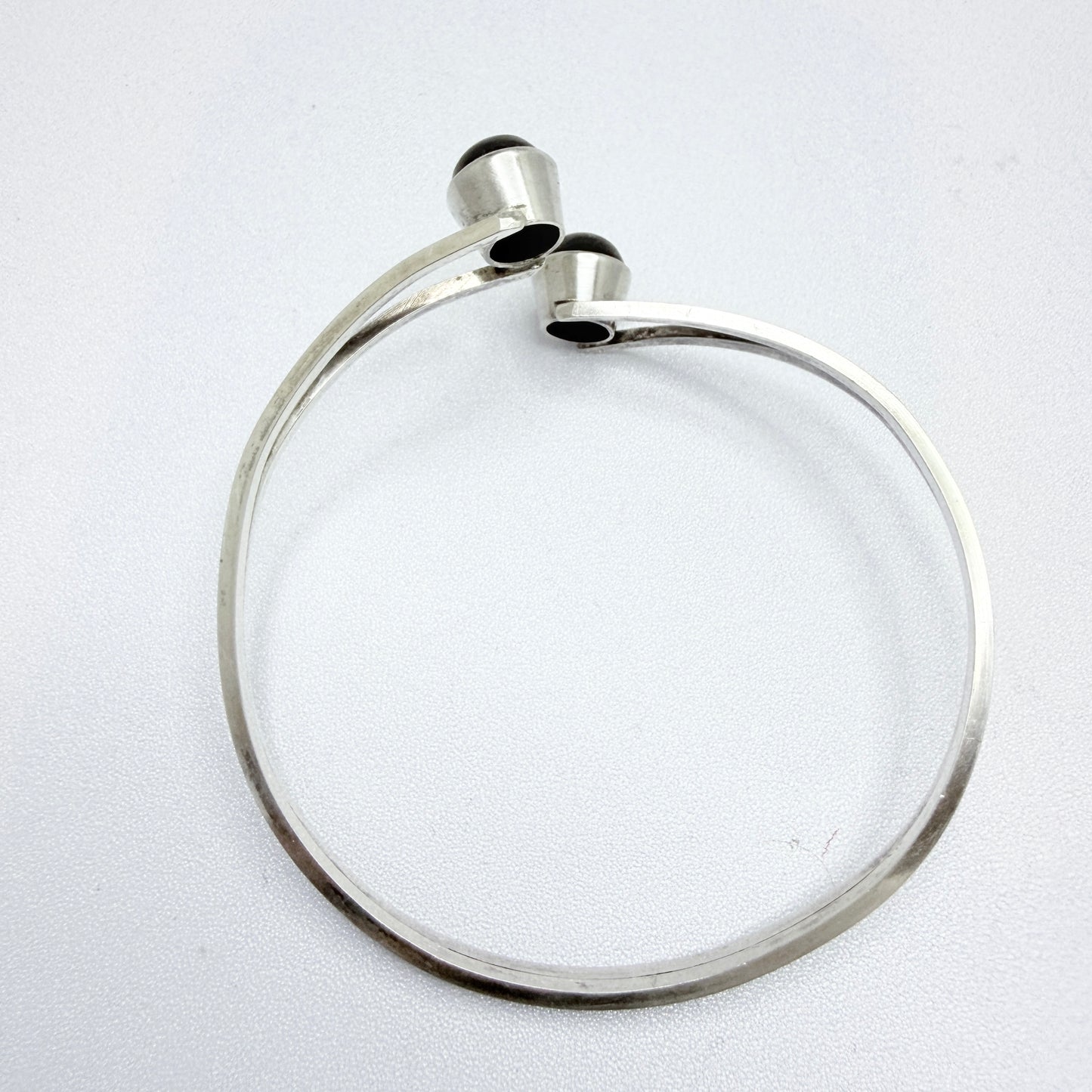 Martin Öhman, Sweden 1962. Vintage Sterling Silver Tiger's Eye Arm Cuff Bracelet.