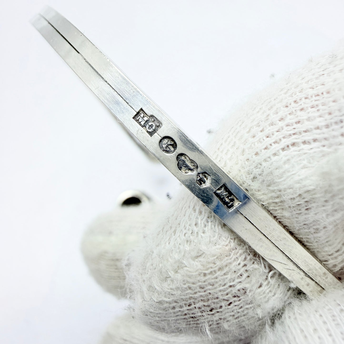 Martin Öhman, Sweden 1962. Vintage Sterling Silver Tiger's Eye Arm Cuff Bracelet.