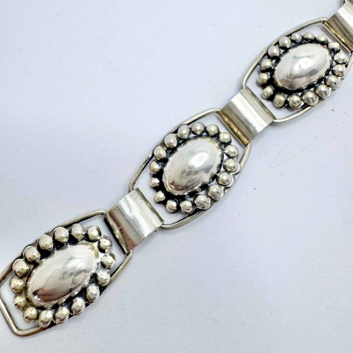 Pinco, Sweden 1953. Vintage Solid Silver Bracelet.