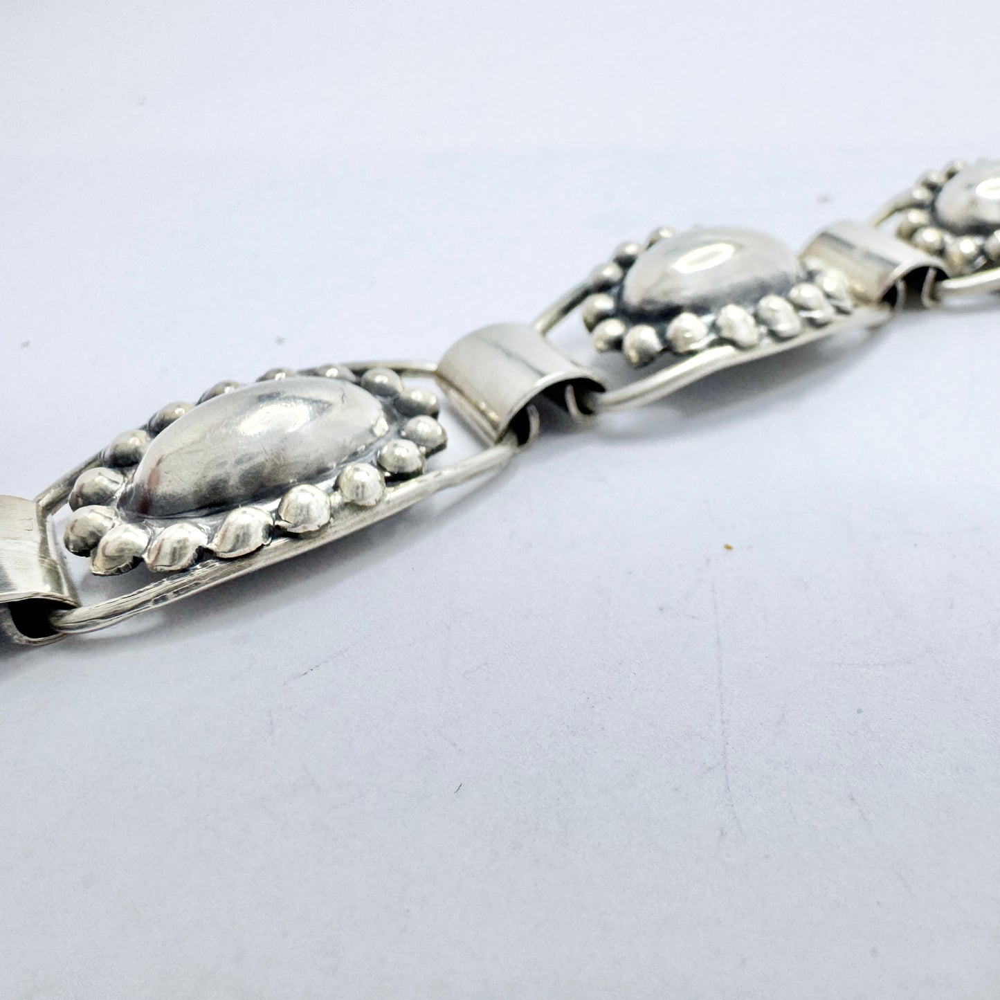 Pinco, Sweden 1953. Vintage Solid Silver Bracelet.