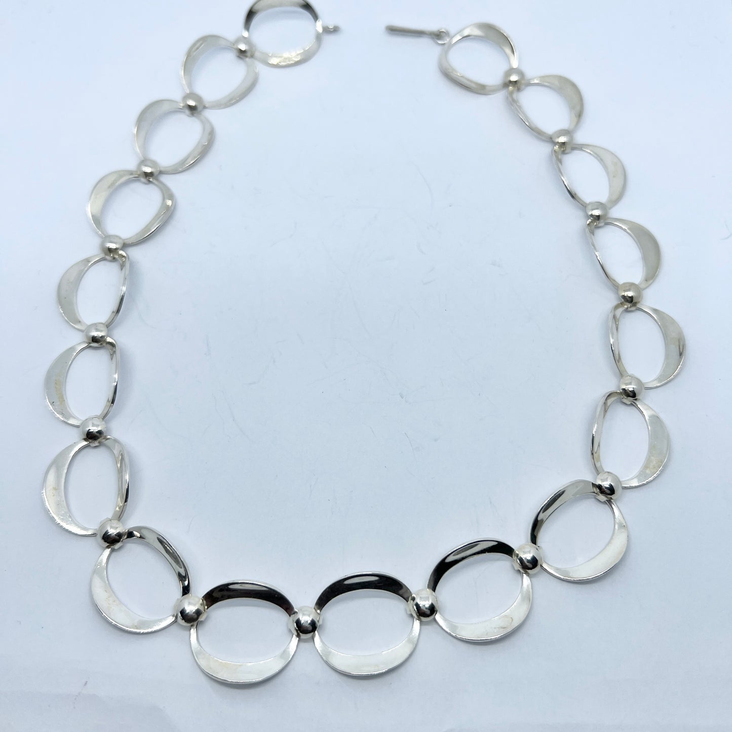 Alton, Sweden year 1970. Vintage Sterling Silver Necklace.