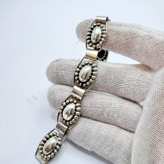 Pinco, Sweden 1953. Vintage Solid Silver Bracelet.