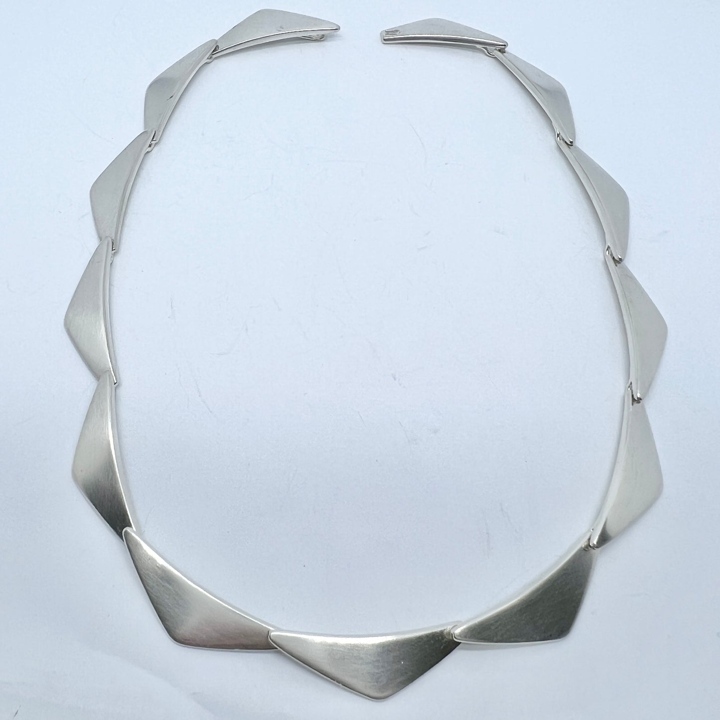 Georg Jensen, Denmark. Vintage Sterling Silver Bracelet. The Peak Necklace, designed by Bent Gabrielsen.