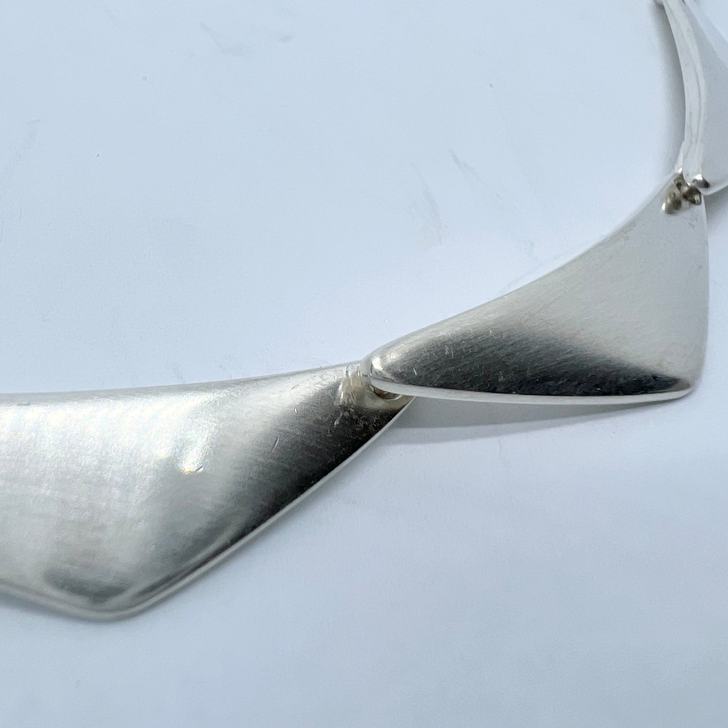 Georg Jensen, Denmark. Vintage Sterling Silver Bracelet. The Peak Necklace, designed by Bent Gabrielsen.