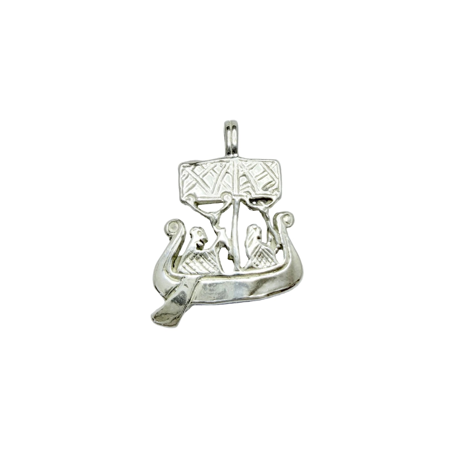 Vintage Scandinavian Viking Ship Pendant.