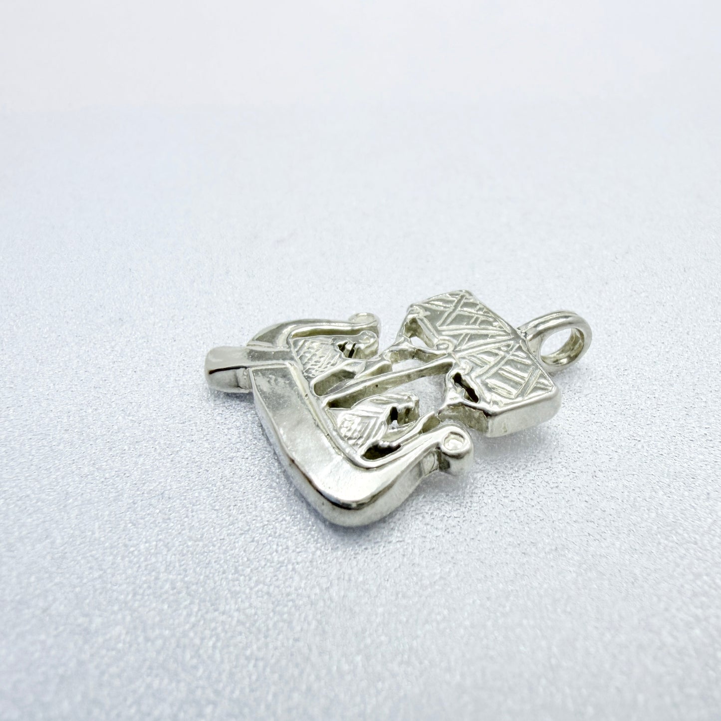Vintage Scandinavian Viking Ship Pendant.