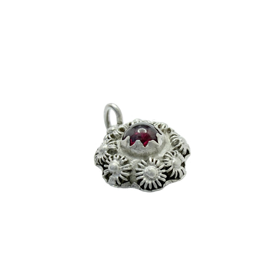 Sweden early -mid 1800s. Antique Solid Silver Paste Charm.