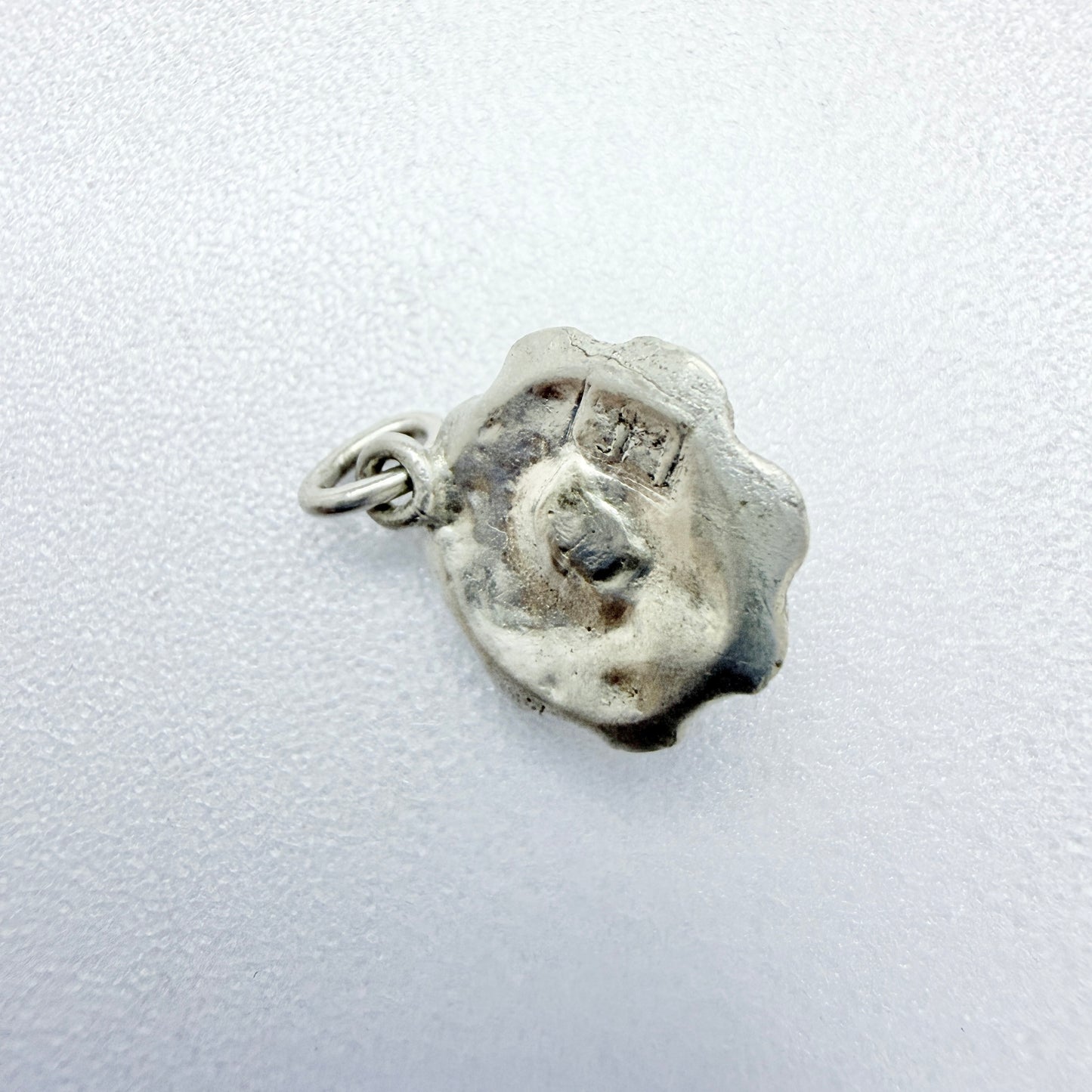 Sweden early -mid 1800s. Antique Solid Silver Paste Charm.
