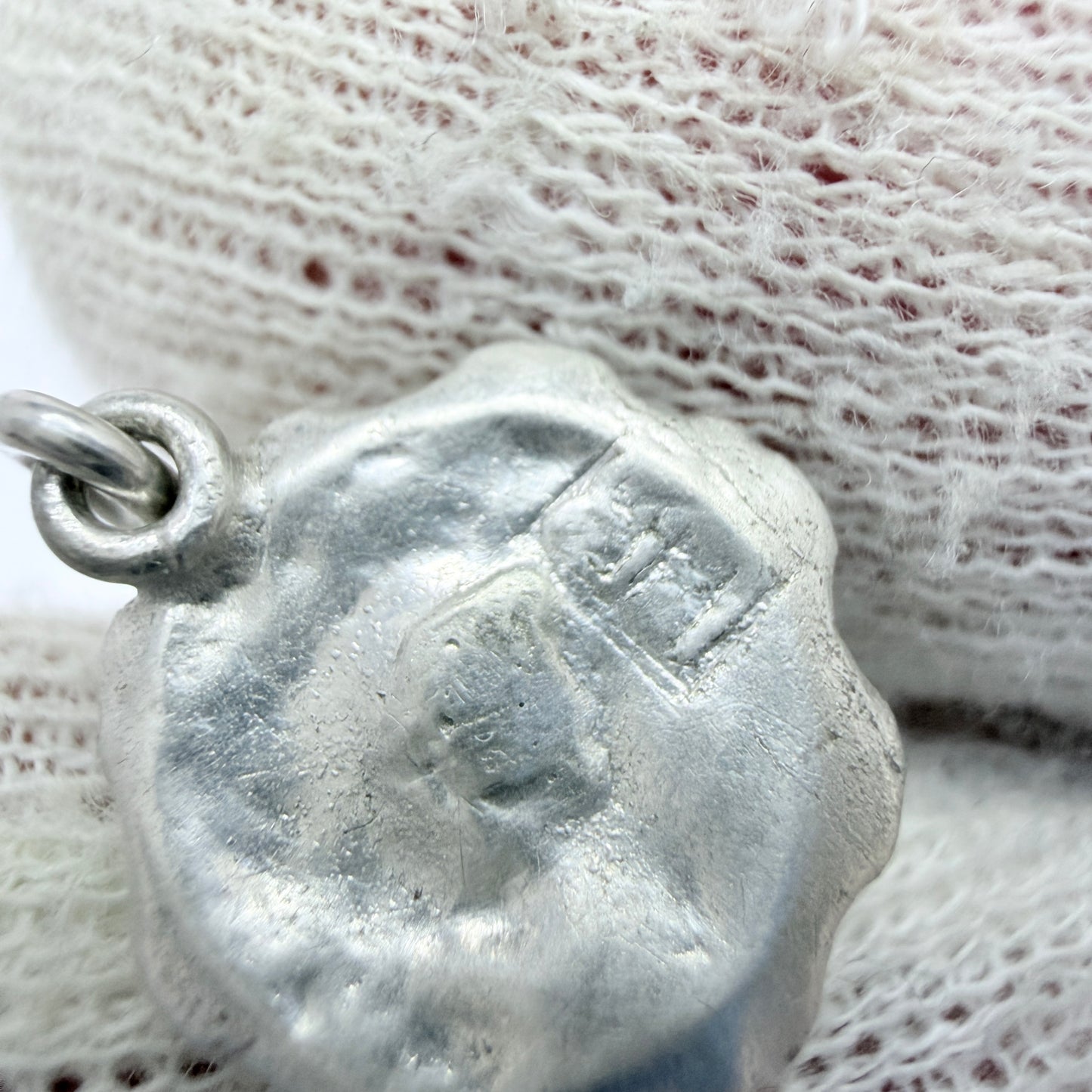 Sweden early -mid 1800s. Antique Solid Silver Paste Charm.