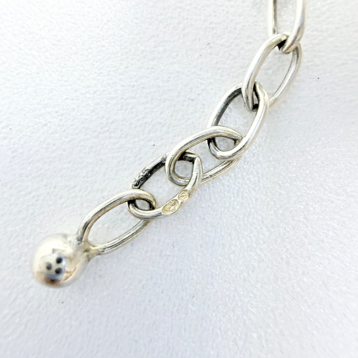 K&L-Kordes Lichtenfels, Germany ca 1960. Vintage Solid Silver Rose Quartz Necklace.
