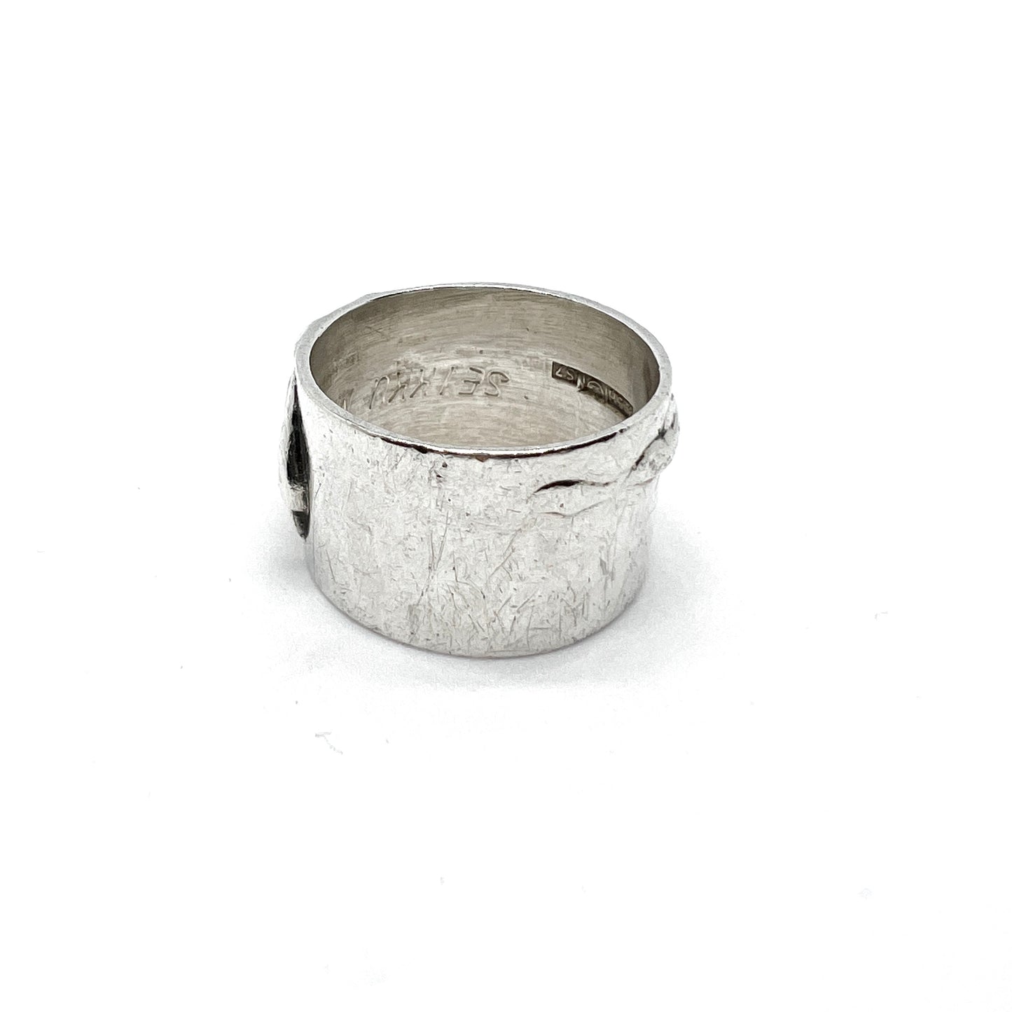 Bengt O. Lilja, Finland 1971. Vintage Modernist Sterling Silver Ring Band.