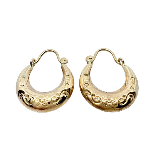 Ekström, Sweden 1950s. Vintage 18k Gold Earrings.