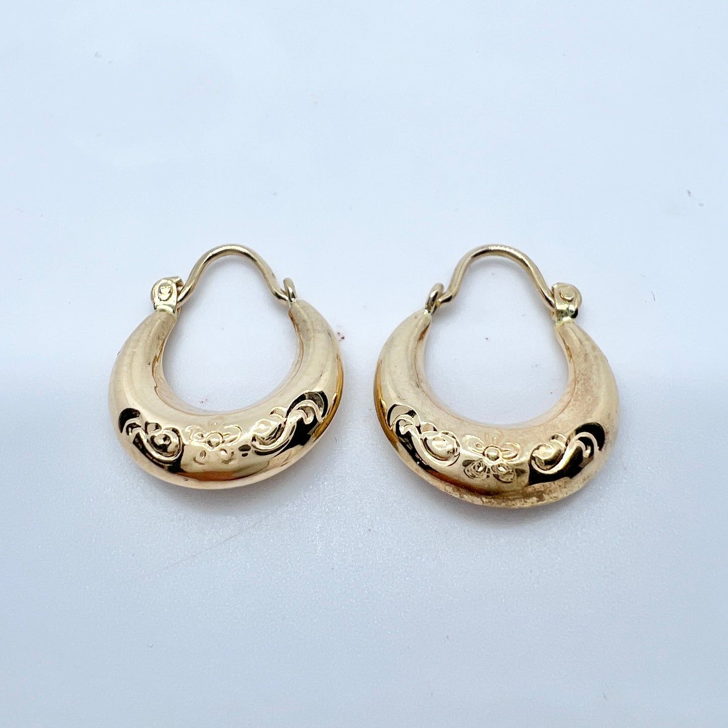 Ekström, Sweden 1950s. Vintage 18k Gold Earrings.