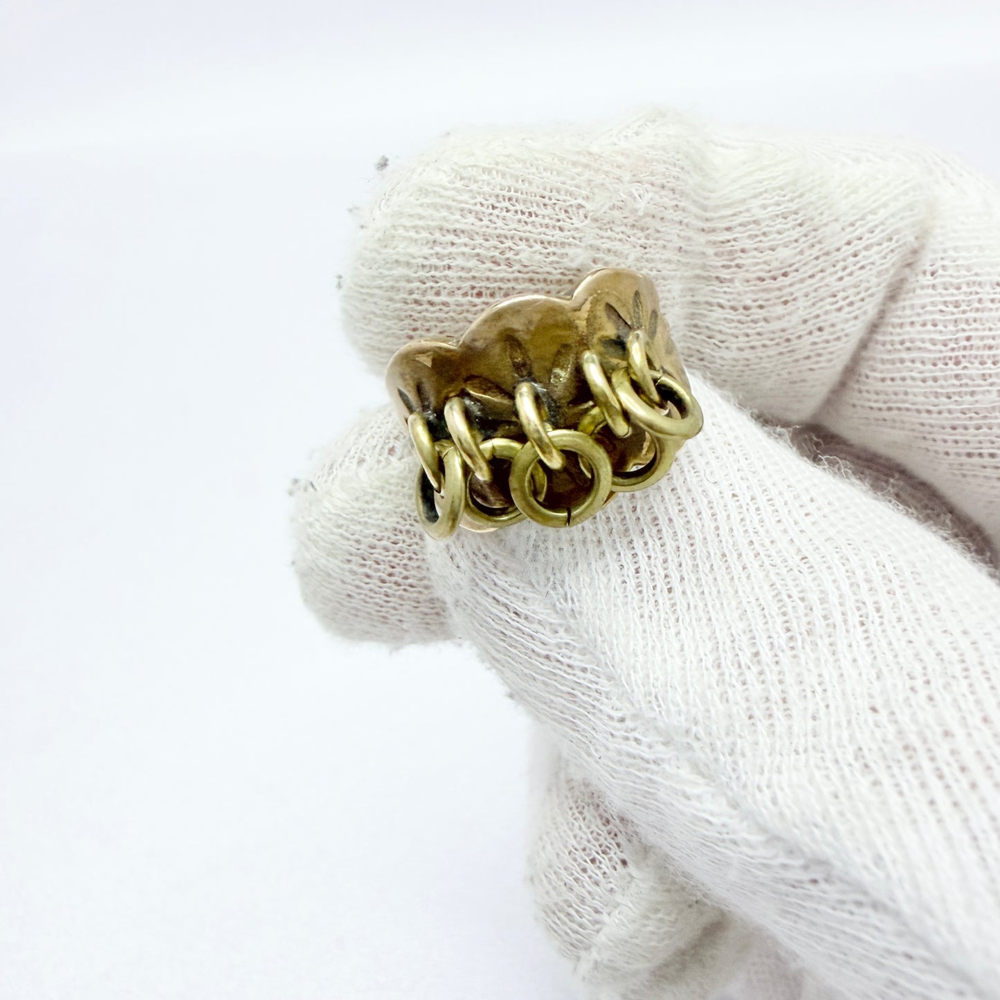 Kalevala Koru, Finland. Vintage Traditional Sami / Laplander Bronze Ring.