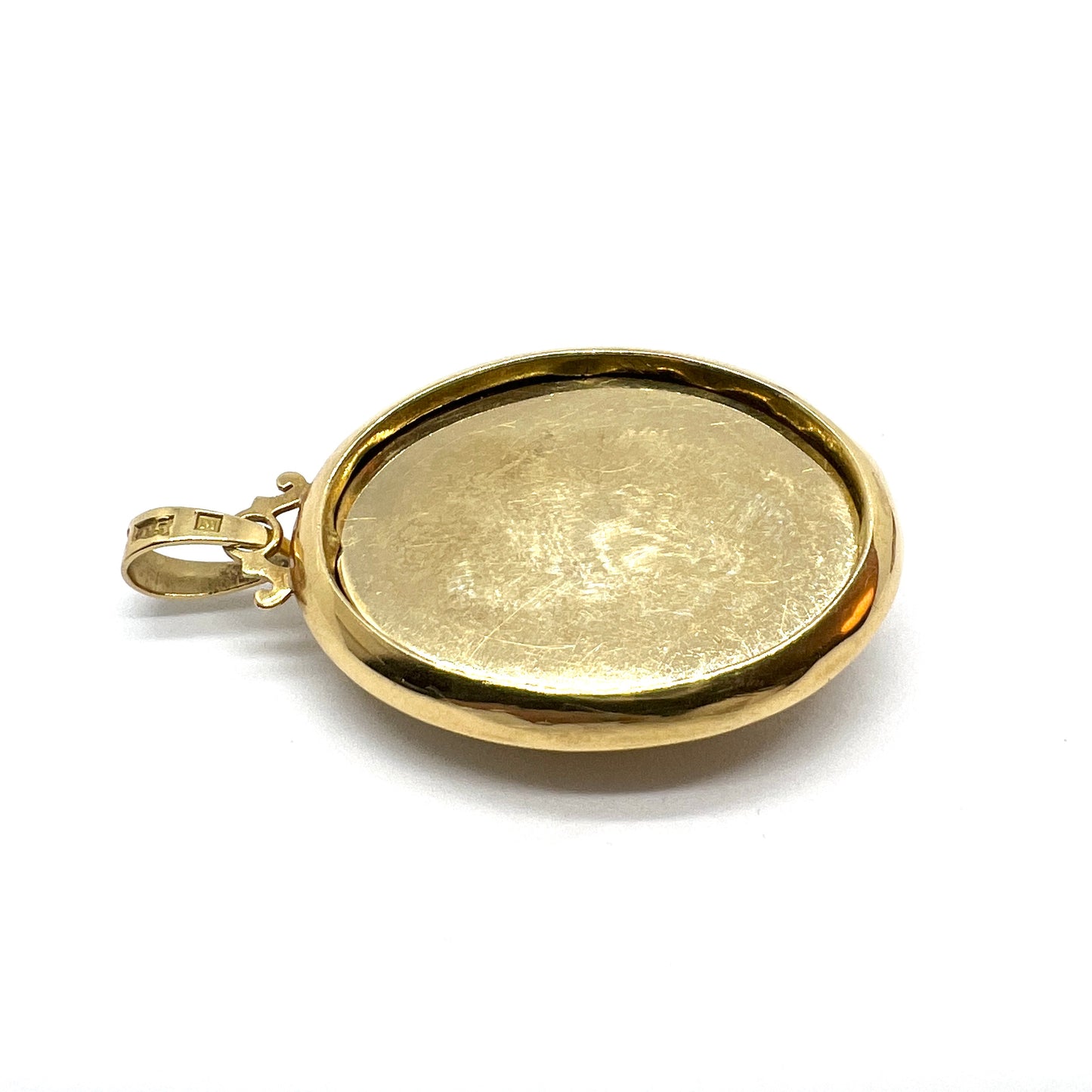 G Dahlgren, Sweden 1873, Antique Victorian 18k Gold Locket Pendant.