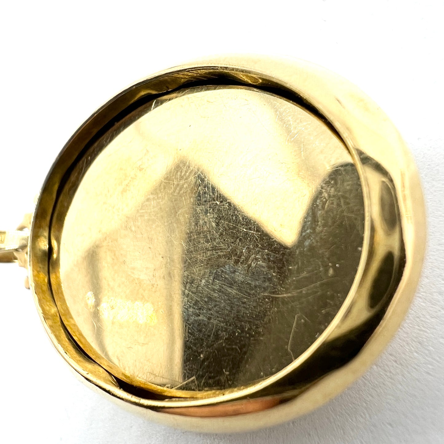 G Dahlgren, Sweden 1873, Antique Victorian 18k Gold Locket Pendant.