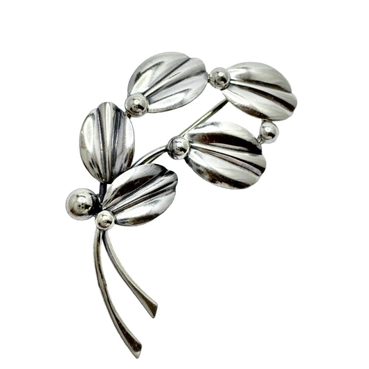 Herman Siersbøl, Denmark ca 1950s. Vintage Sterling Silver Brooch