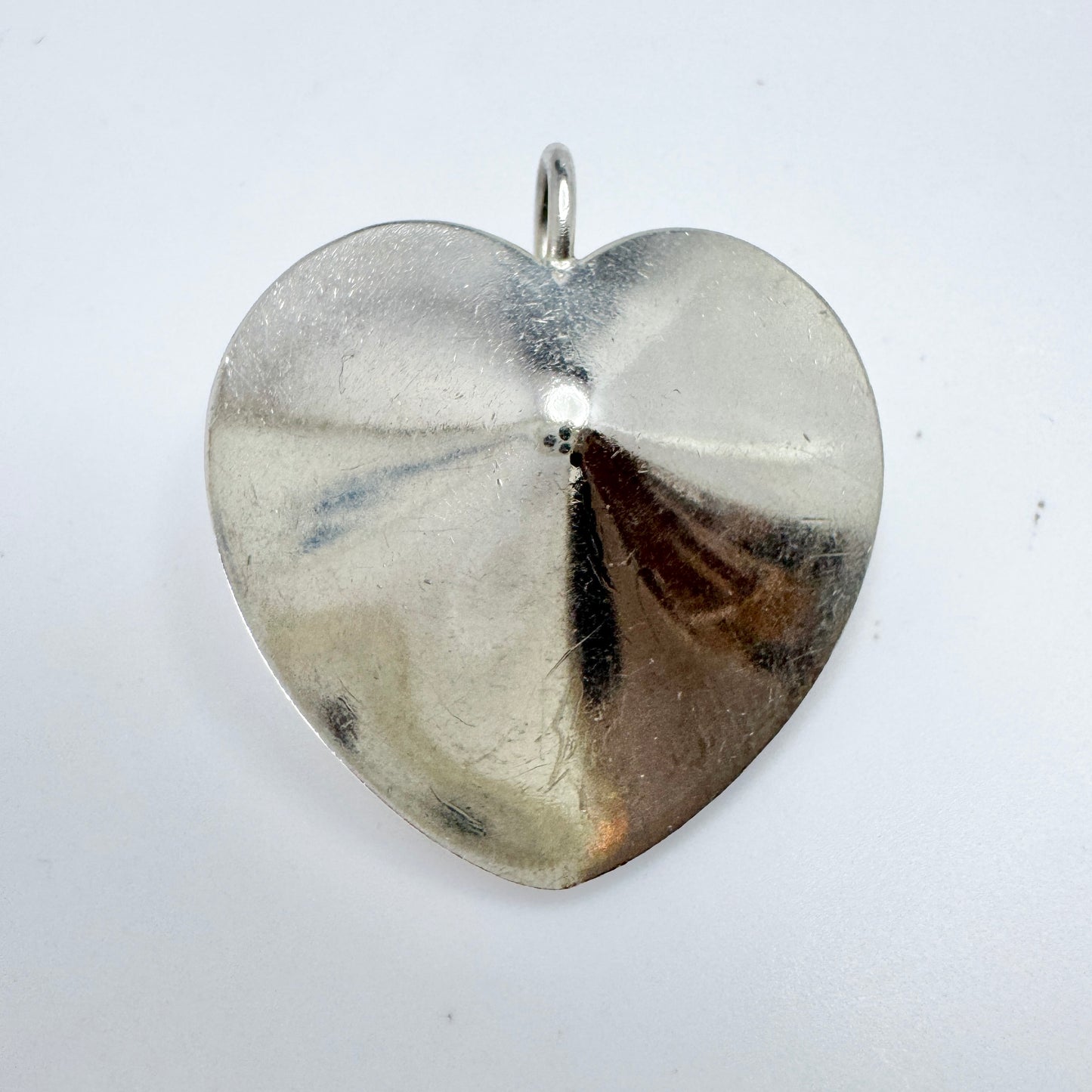 KE Palmberg for ALTON, Sweden 1975 Vintage Sterling Silver Heart Pendant