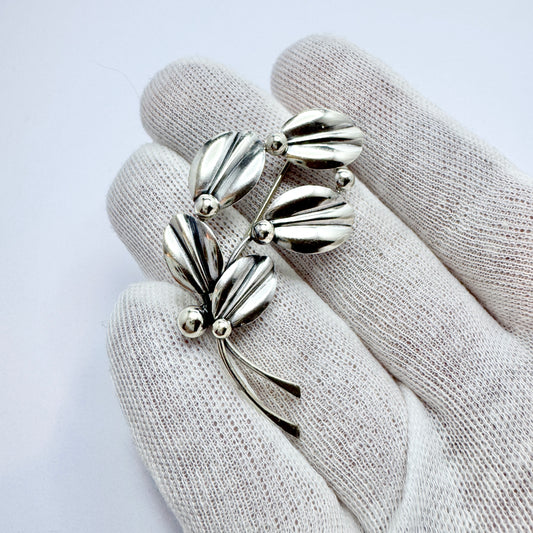Herman Siersbøl, Denmark ca 1950s. Vintage Sterling Silver Brooch