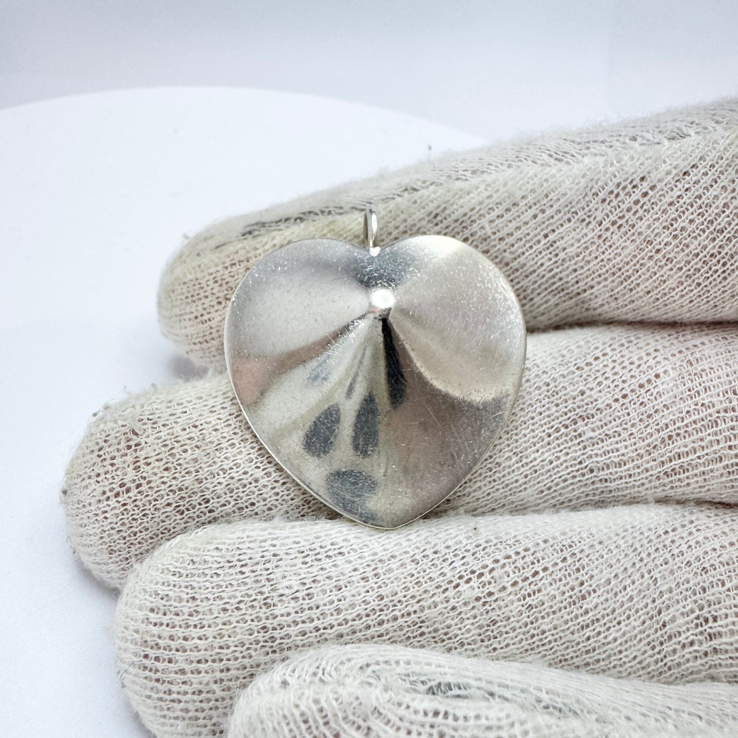 KE Palmberg for ALTON, Sweden 1975 Vintage Sterling Silver Heart Pendant