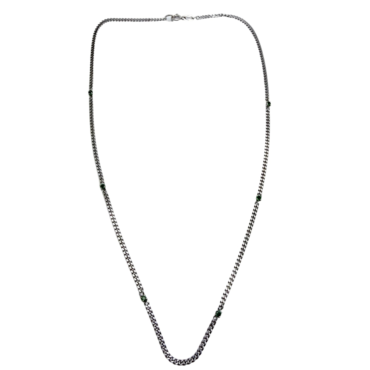 Sweden. Vintage 18k Gold Emerald Necklace.
