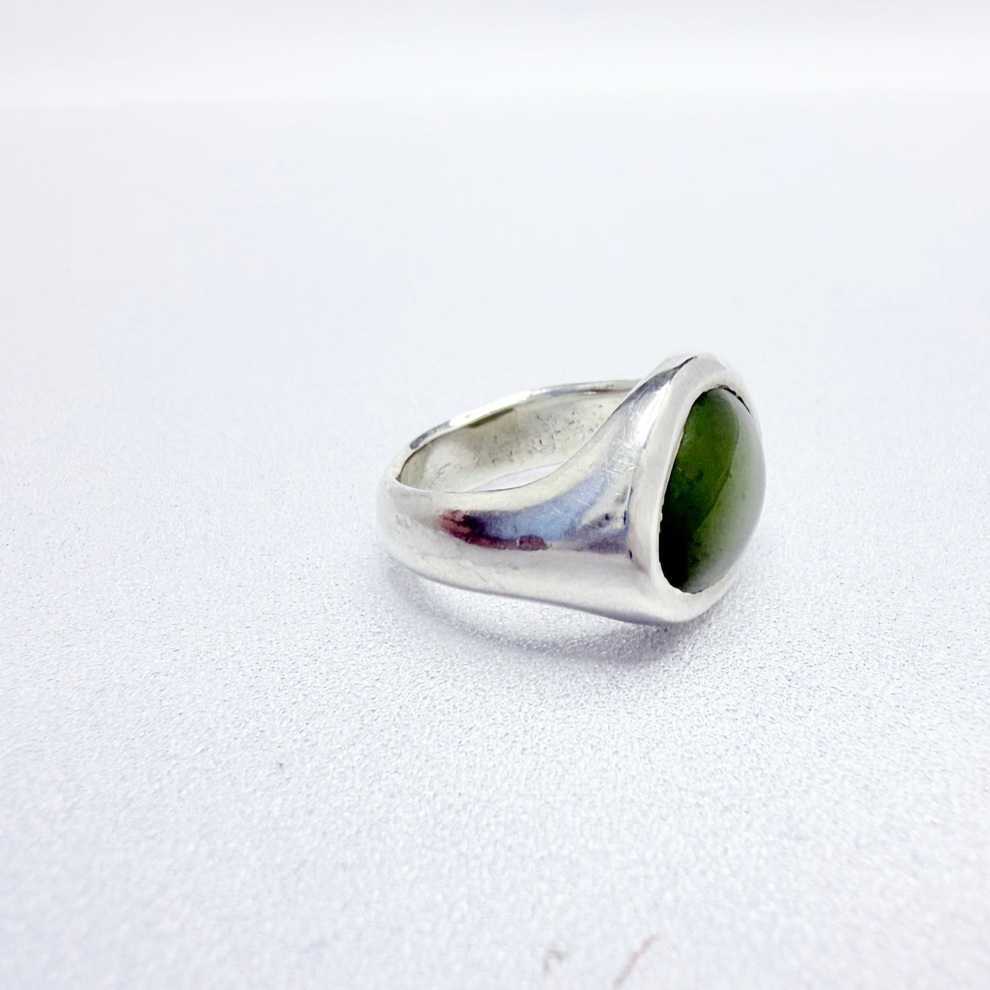 Vintage Sterling Silver Serpentine Ring.