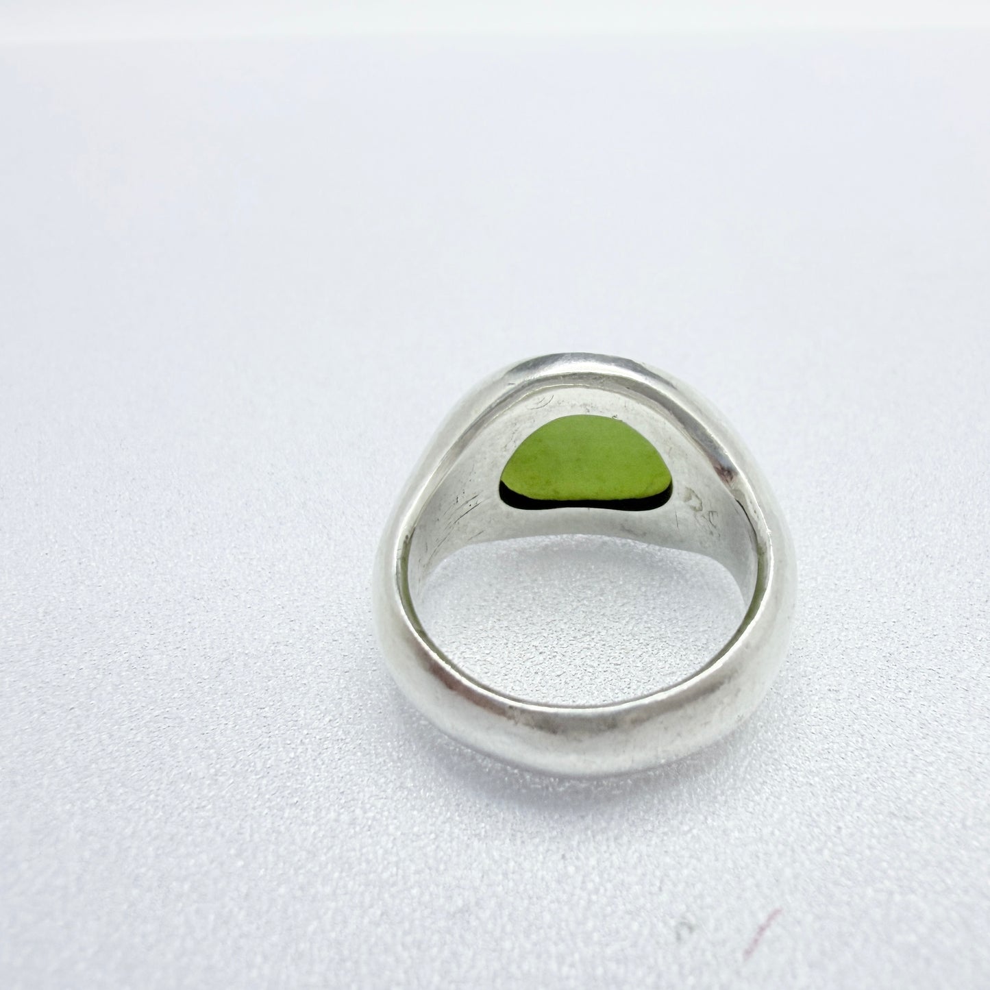Vintage Sterling Silver Serpentine Ring.