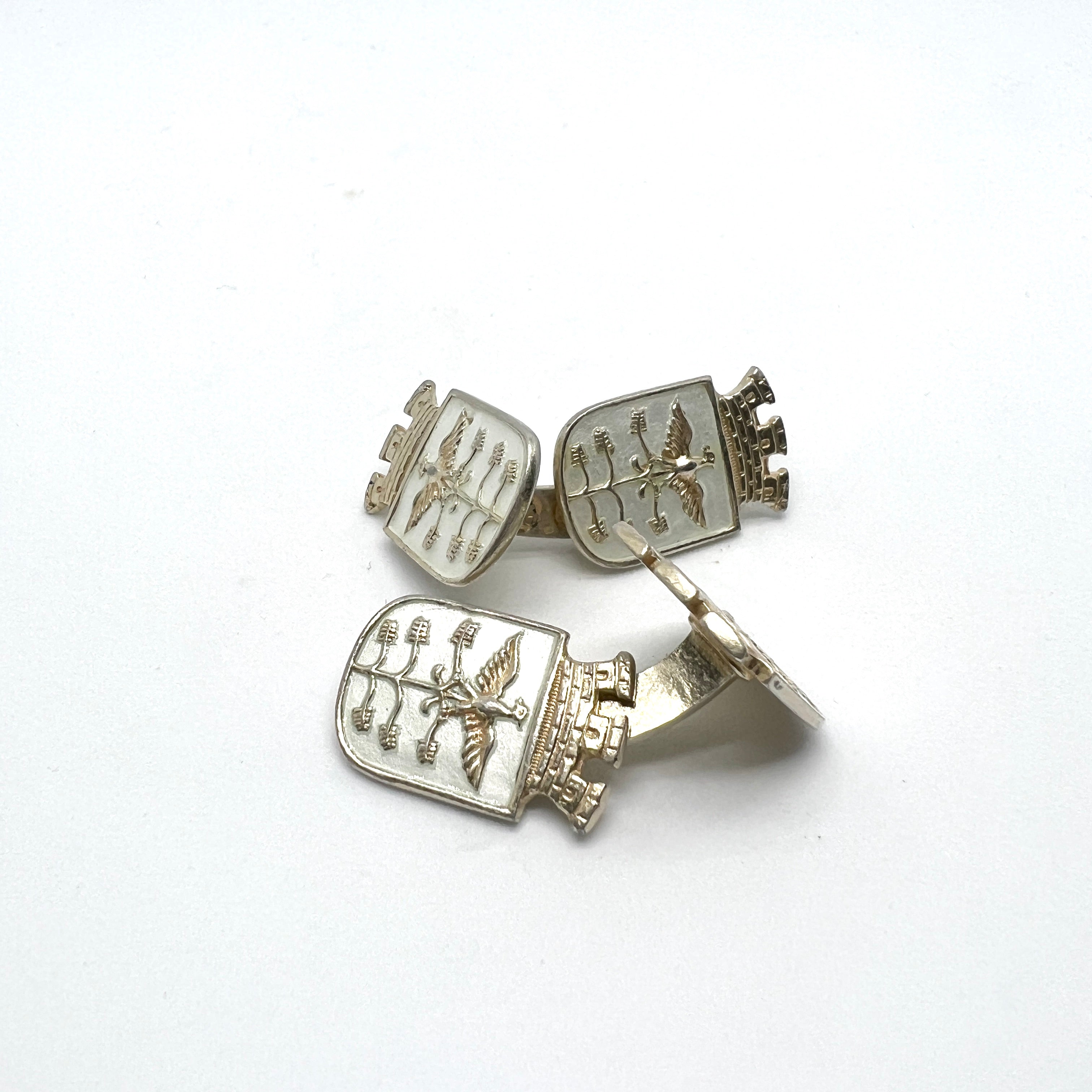 Vintage deals David Andersen Cuff Links Enameled Norwegian Sterling Silver