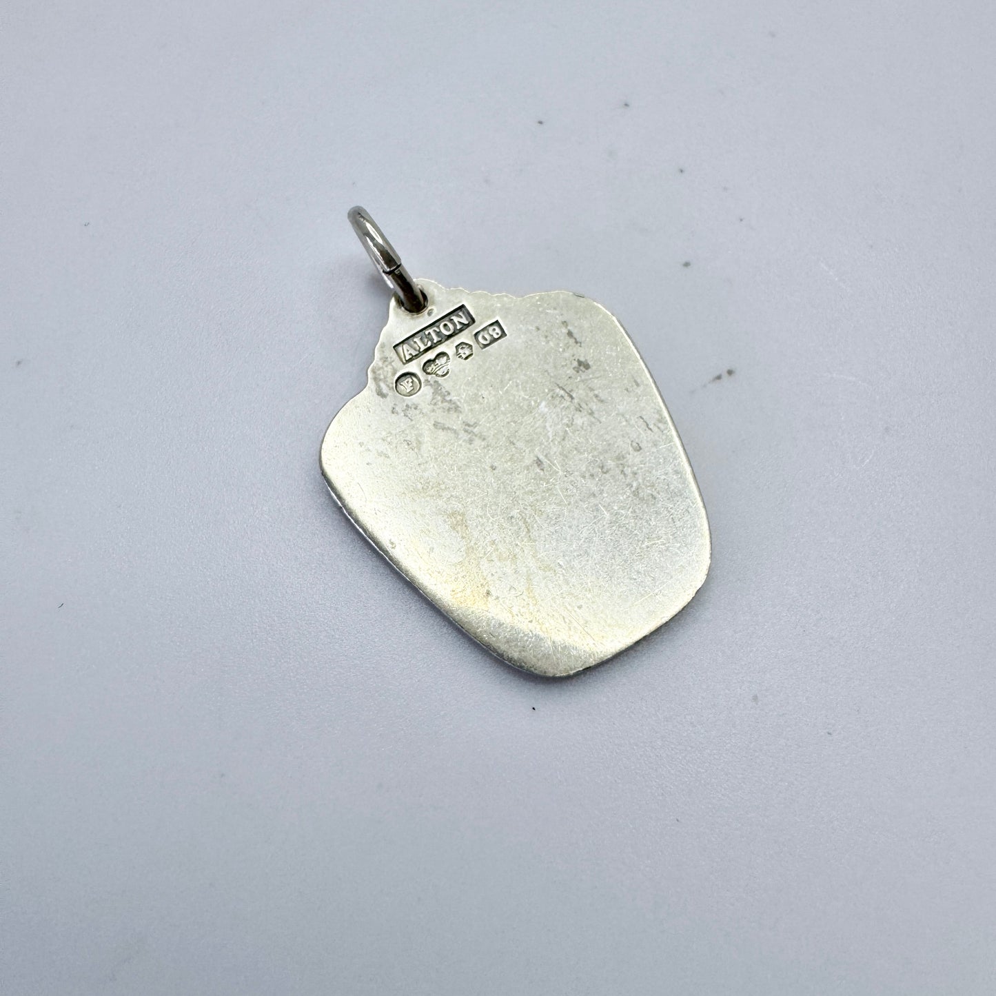 Alton, Sweden 1964. Vintage Sterling Silver Zodiac Taurus Charm Pendant