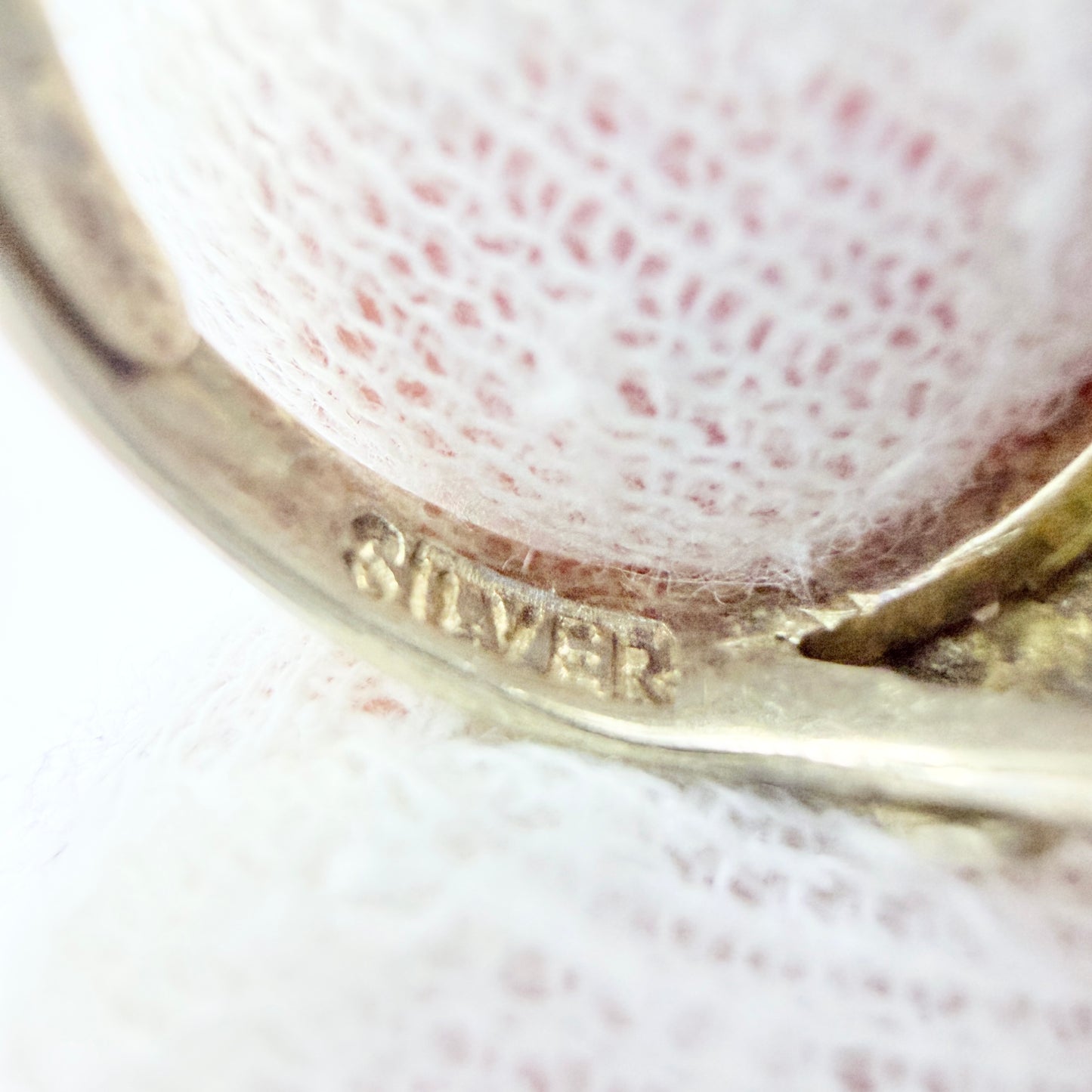 Vintage Chinese Export Sterling Silver Amethyst Ring.