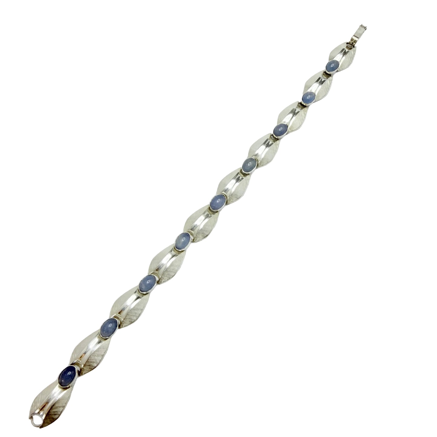 K&L-Kordes Lichtenfels, Germany ca 1960. Vintage Solid Silver Chalcedony Bracelet.