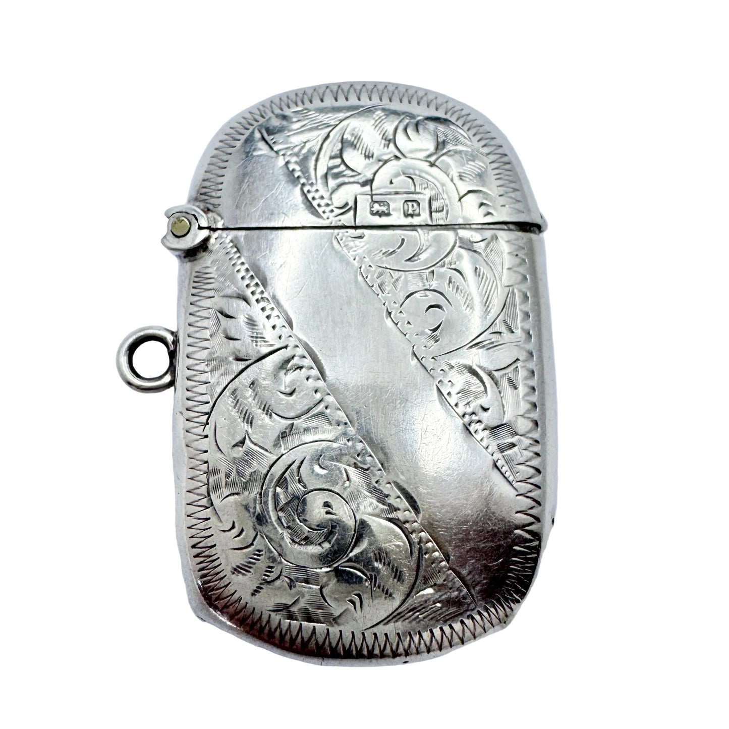 Birmingham 1914. Antique Sterling Silver Veta Case.