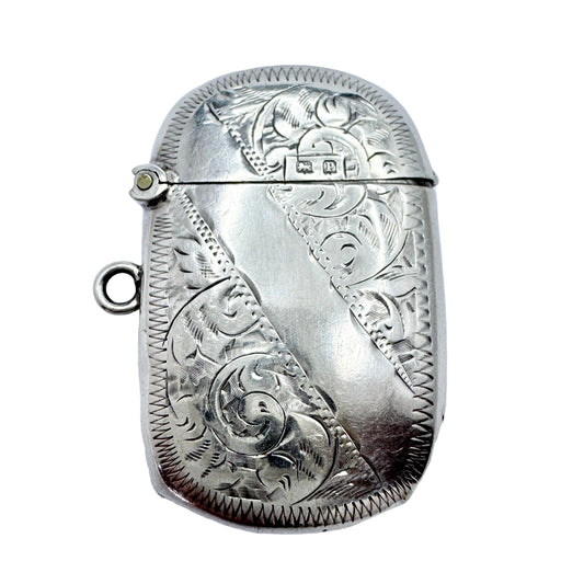 Birmingham 1914. Antique Sterling Silver Veta Case.