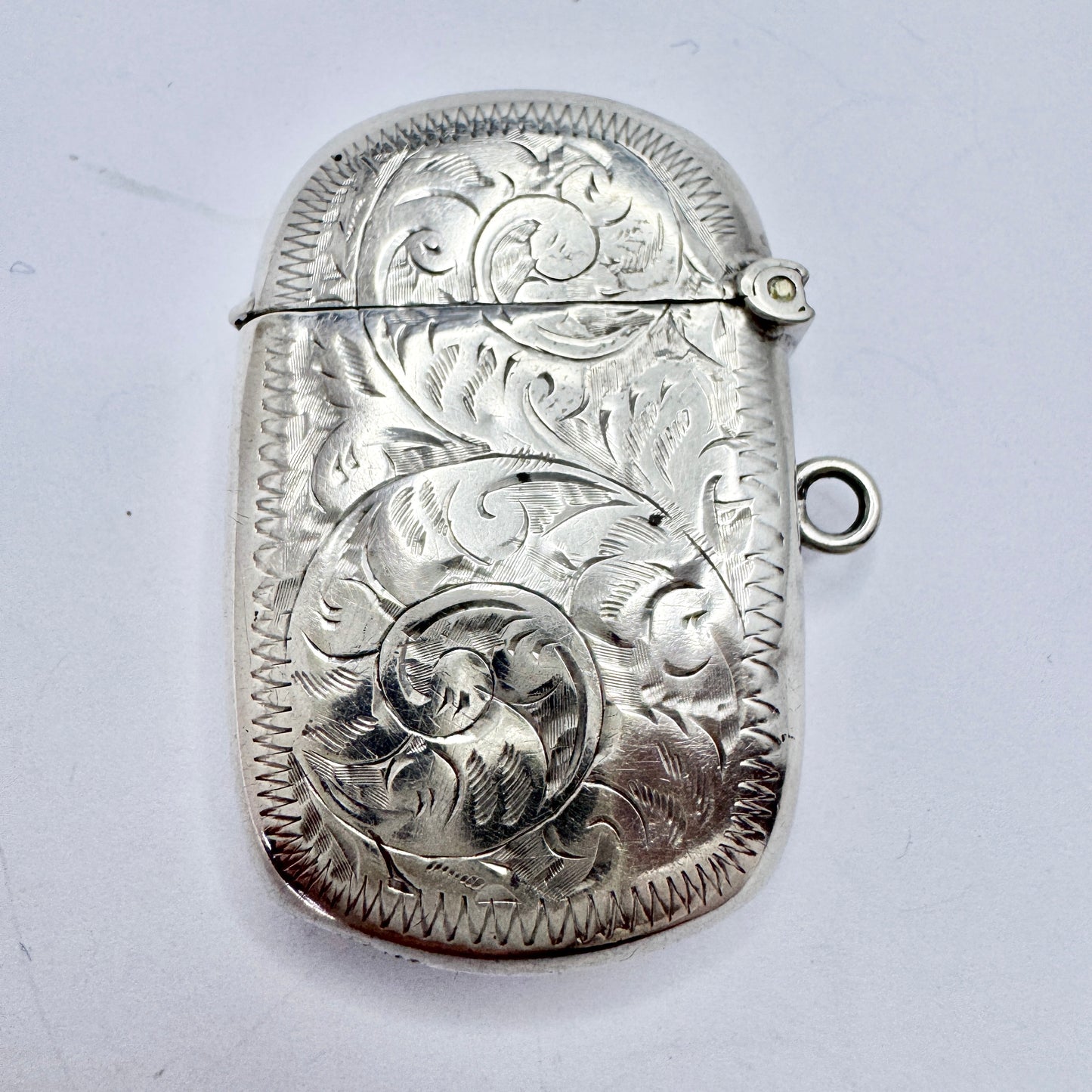 Birmingham 1914. Antique Sterling Silver Veta Case.