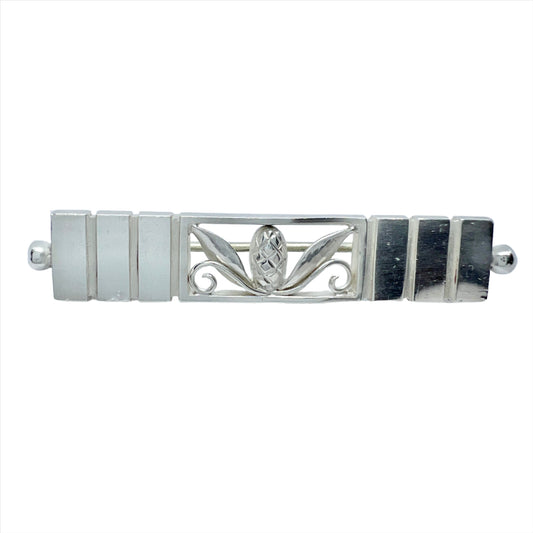 Georg Jensen, Denmark 1933-44. Vintage Sterling Silver Bar Pin Brooch. Design 216A.